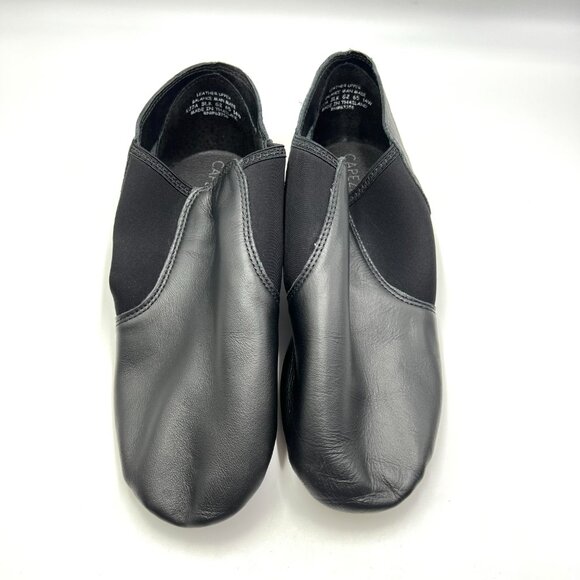 Capezio Adult 14W 14 WIDE WIDTH Black Leather EJ2A Slip‎ On Jazz Dance Shoes - Picture 2 of 12